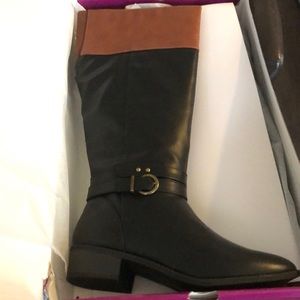 Black/Cognac Rampage boots